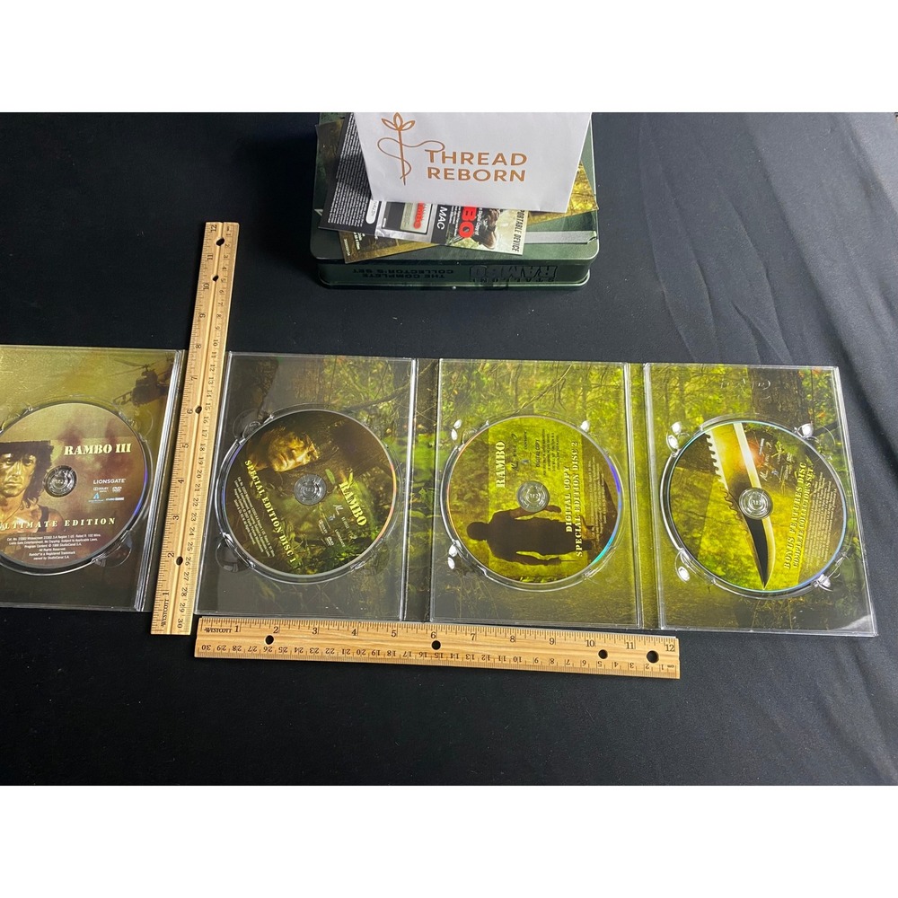 Stallone‎ Rambo The Complete Collector's Set Movie Film DVD Memorabilia